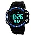 Produktbild Y56 LED Sport Wasserdicht Digital Watch Billig Armbanduhr, Mode Outdoor Quarz Analog Herren Damen Uhren Mädchen Jungen (Blau)