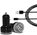 Produktbild USB Typ C KFZ-Ladegerät, Dual USB Bullet KFZ Auto Ladegerät mit Typ C USB-Kabel Sync & Charge Reise Adapter Ladegerät 2 in 1 Pack für Samsung Galaxy A3 (2017), A5 (2017), A7 (2017), Galaxy Note 8, Galaxy S8, Galaxy S8 Plus und alle Typ C Die Geräte unterstützen