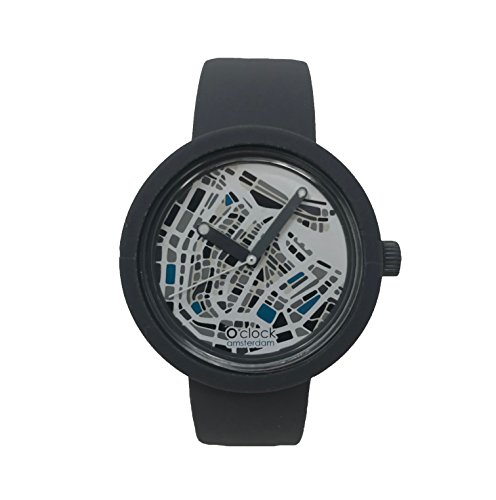Preisvergleich Produktbild O Clock Armband Dunkelgrau + Mechanismus Karte Amsterdam M