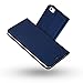 Produktbild Radoo iPhone 5/5S/SE Hülle, Premium PU Leder Handyhülle Brieftasche-Stil Magnetisch Folio Flip Klapphülle Etui Brieftasche Hülle Schutzhülle Case Cover für Apple iPhone 5/iPhone 5S/iPhone SE (Blau)