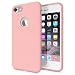 Produktbild NALIA Liquid Silikon Hülle für iPhone 7, Ultra-Slim Handyhülle Hard-Case mit Silk Touch & Microfaser, Dünnes Cover Schutz Skin, Etui Handy-Tasche Back Bumper für Apple i-Phone 7, Farbe:Old Pink