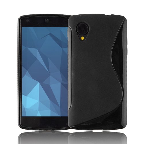 Cadorabo Cubierta protectora de silicona TPU en dise o S-Line para LG Nexus 5 en NEGRO reviews Cadorabo Cubierta protectora de silicona TPU en dise o S-Line para LG Nexus 5 en NEGRO