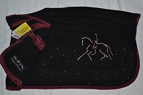Preisvergleich Produktbild Dressur Abschwitzdecke, *** NEU *** ,Gr.155 cm , Strass , schwarz