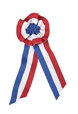 P'tit Clown- Cocarde tricolore en tissu - h. 20 cm, Unisex-Adult, 33339, Taille Unique