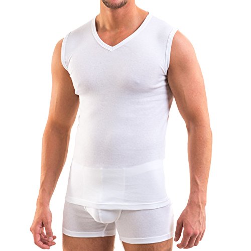 HERMKO 3050 3er Pack Herren Muskelshirt V-Ausschnitt (Weitere Farben) - 2
