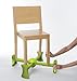 Portable chair booster KABOOST green
