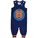 Fred's World by Green Cotton Baby Boys Velvet romper Footies, Blue (marine 019395301), 6 - 9 Months
