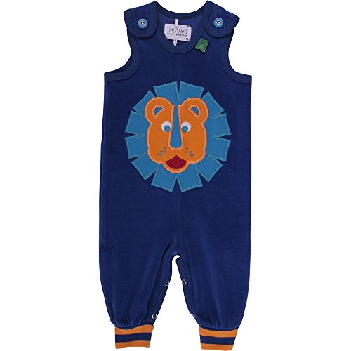 Fred's World by Green Cotton Baby Boys Velvet romper Footies, Blue (marine 019395301), 18 - 24 Months