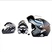 Produktbild GWJ Modulare Motorrad Helme Bluetooth + FM DOT Flip Up Touring Helme Integrierte Dual-Lautsprecher-Bluetooth-Headset Mit Mikrofon Für Die Automatische Beantwortung,Black,XXL