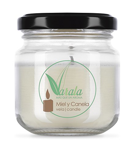 Vela Aromatica de Cera Vegetal Varala (Miel y Canela)