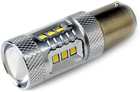 Lumiplux 1157 P21/5W BAY15D 12V 24V White LED Car Light Bulb 15X1W 2323SMD for Brake Light (Pack of 2)