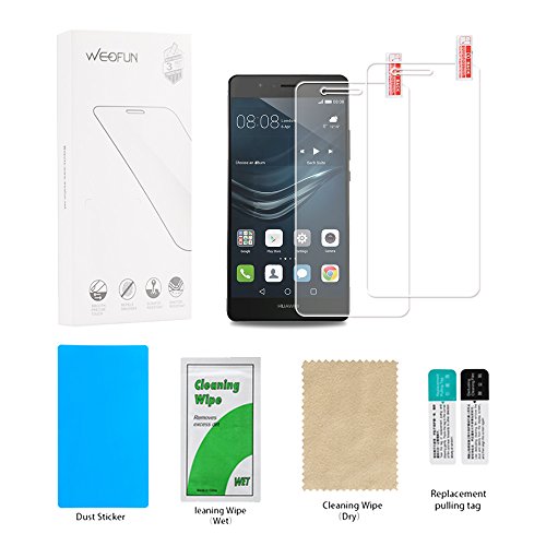 HUAWEI P9 Lite Panzerglas Schutzfolie, [2 Stück] Hi-Luck 0.33mm Premium Ultra-Klar Glasfolie Displayschutzfolie Schutzglas für HUAWEI P9 Lite (9H, Anti-Kratzer, Blasen-frei) - 5