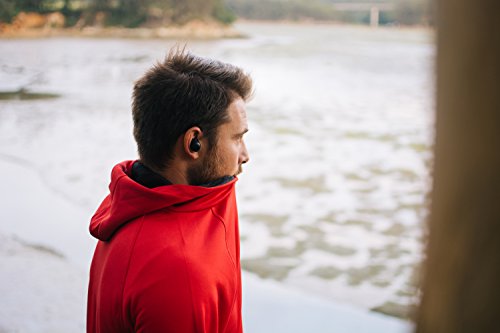 dotts Vantablack - Auriculares Bluetooth 4 2 In-Ear totalmente inal  mbricos con micr  fono y base de carga - Para correr  escuchar m  sica y recibir o realizar llamadas 