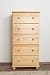 Produktbild Kommode Kiefer massiv Vollholz natur Junco 141 - Abmessung: 123 x 60 x 42 cm (H x B x T)