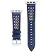 Produktbild Luxuriös Vintage durchbrochen geschnitzte Lederarmband, klassisches Ersatzarmband, weiches Armband, einzigartiges Design, für Männer und Frauen,Für Apple Watch Serie 1/2/3/4 38 / 40mm (blau)