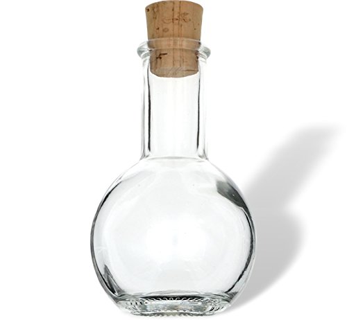 24er Set leere Glasflaschen „Tulip“ 100 ml incl. Korken und Flaschendiscount-Rezeptbroschüre zum selbst Abfüllen, Flasche, Likörflasche, Schnapsflasche von Flaschendiscount - 3
