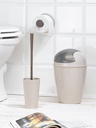 koziol Schwingdeckeleimer 5 L Del S, Kunststoff, solid weiß, 21,6 x 21,6 x 37 cm - 2