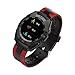 Produktbild OJBDK Smart Watch Bluetooth Fitness Tracker Anruferinnerung Multi-Sport Pedometer Tragbares Armband für Android und Ios Smartwatch,Red