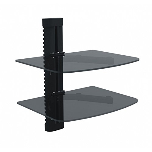 Red eagle - Two - estante de vidrio para sat/dvb- t, cd, dvd