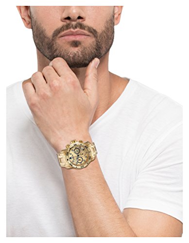 Invicta Pro Diver - Reloj análogico de cuarzo con correa de acero inoxidable chapado en oro para hombre, color dorado/dorado