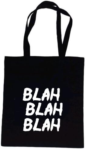 Rhino and Mugsy Blah Blah Blah - Black Tote Bag from