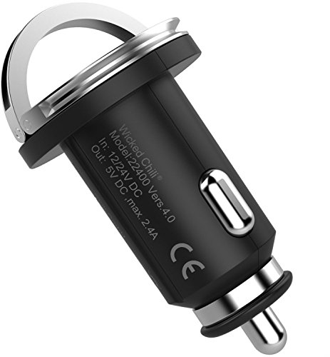 Wicked Chili Turbo-ID 2400mA / 12W Dual USB KFZ-Ladegerät für Samsung Galaxy, Note, Tab, S8, S8+, S7, S7 Edge, S6, Note Edge, Note 4, Pro, A, S Handy und Tablet (2.4 A Multi Port, V4.0) - 9