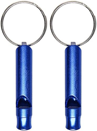 2 Pcs Mountain Whistle, borte Blue Walking Safety Keyring Whistles Survival Whistle for Dog Training and Boating Hiking Kayak Emergency Rescue Signaling.