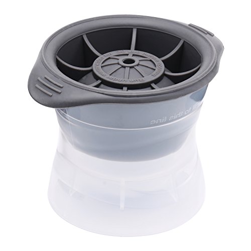 Belmalia 2x Mega Eiskugelform Silikon Eiskugel Eiswürfel XXL Set 6 cm Schwarz - 2