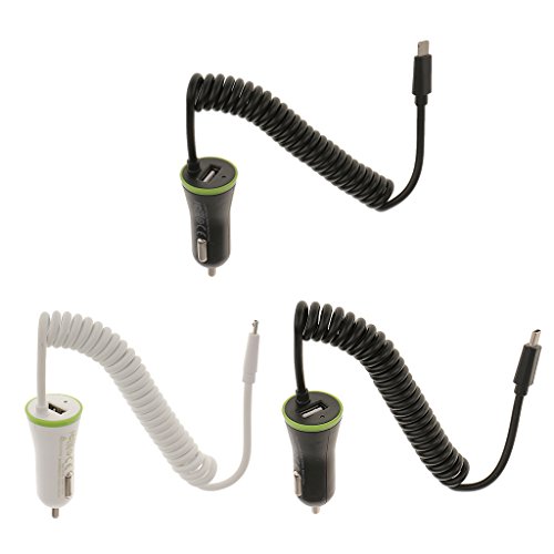 MagiDeal 5v 2.1A USB-Anschluss Spiralkabel Auto Schnell Stromladeadapter Für IPhone 6 5s - 3