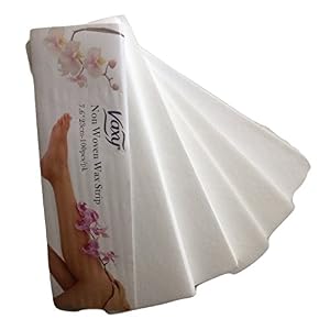 Professional Wax Strips, Non Woven Body Hair Removal Ready to use Paper Wax Strips for Sensitive Skin -100 Pcs Pack - Image 2