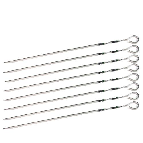 Preisvergleich Produktbild 8 x Schaschlik Grillspieß 50 cm Kebabspieß Grill Spieß Fleischspieß Schaschliks