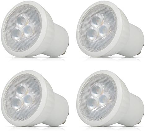 BELINGGO 4Pack GU10 LED Bulbs 3W 200lm Small Size MR16 LED Light Bulb AC 85-265v 30w Halogen Bulb Equivalent Recessed Lighting Downlight AC 220V Pure White 6000K