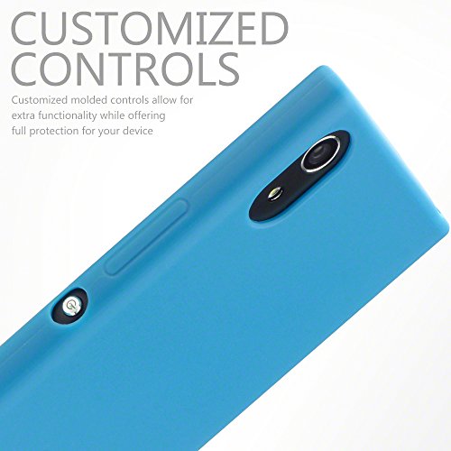 Sony Xperia XA1 Funda Protectiva de Silicona Gel TPU estrecha - Azul Claro s  lido acabado mate