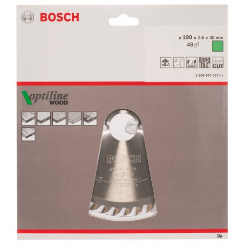 Bosch Pro Kreissägeblatt Optiline Wood zum Sägen in Holz für Handkreissägen (Ø 190 mm) - 2