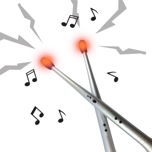 Preisvergleich Produktbild MonsterZeug Elektronische Drumsticks, Rock Beat Drumsticks, Luftschlagzeug, E Drum Sticks, Luft Schlagzeug Sticks, Air Drumsticks, Spielzeug, Kindergeschenk, Trommelstöcke, Rhytmus