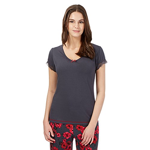 Gorgeous Dd+ Womens Grey Lace Trim Dd-G Cup Pyjama Top 14