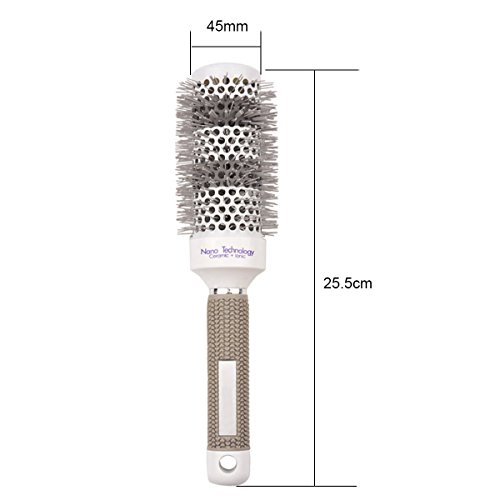 Ckeyin 5 Größen Hair Styling Keramik rund Bürste Friseur Haar Kamm Bürste - 7