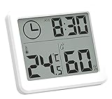 ❂【Datenmessbereich】❂ Temperaturmessbereich: -10 ° C ~ + 70 ° C; Luftfeuchtigkeitsbereich: 10% rF ~ 99% rF.