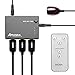 Produktbild AMANKA HDMI Switch HD Verteiler HDMI Umschalter 3D 4K HDMI Manuelle IR Fernbedienung Umschaltung 3 IN 1 Out für TV Stick, DVD, HDTV, PS4 usw Schwarz