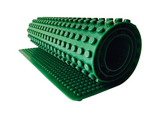 Icellent Green Silicone Brick Building Play Mat, 12