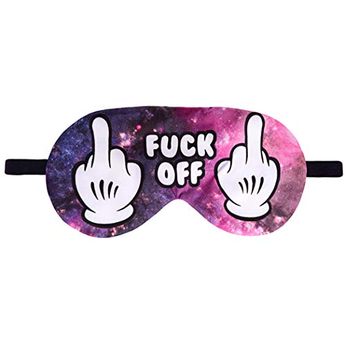 Preisvergleich Produktbild Zoylink Schlafmaske Schlafaugen Bedruckt Atmungsaktiv Blindfold Schlafmaske