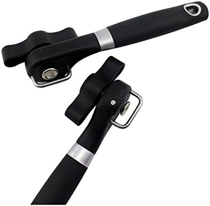 Megassi Best Can Opener with Ergonomic HandleGrips Side Cut Smooth Edge Jar Bottle Tin Lid Lifter Cuts cleanly and Safely