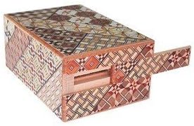 Yosegi Puzzle Box Coin Bank 4 sun 9 steps by Uncommon Treasures