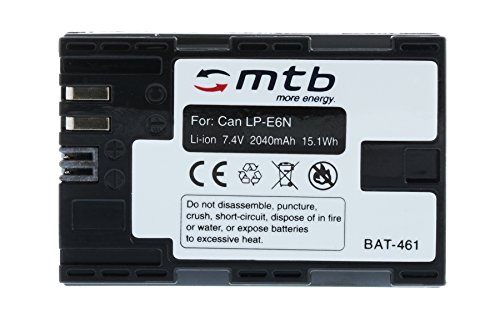 2 Batteries LP-E6N  2040mAh  pour Canon EOS 5D Mark III   7D Mark II  60D  70D  80D   XC10   WTF-E5  E7  avec plus r  cent InfoChip - Juin 2016 