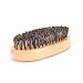 B-Comrade(TM) Beard Bristle Brush, Wooden Military Boar Bristle Brush