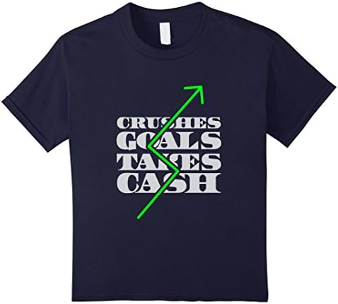 Kids Crushes Goals Takes Cash T-Shirt 6 Navy