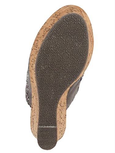 Damen Keilpantolette mit ornamentartigen Durchbrüchen by Liva Loop - 4