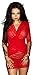 Produktbild Noir Handmade Clubwear Damen-Minikleid rot aus Tüll Partykleid Größe 42 - XL