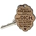 Produktbild Schlüsselanhänger mit Gravur (Wolke)– Schutzengel aus Holz mit Spruch für Mama – liebevolle Botschaft, Geschenkidee zum Muttertag, Mama