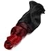 Neverland Beauty 55cm 7Pcs 16 Clips Clip in Triple Ombre Three Tone Synthetic Curly Wavy Hair Extensions Brown Black to Dark Red to Red